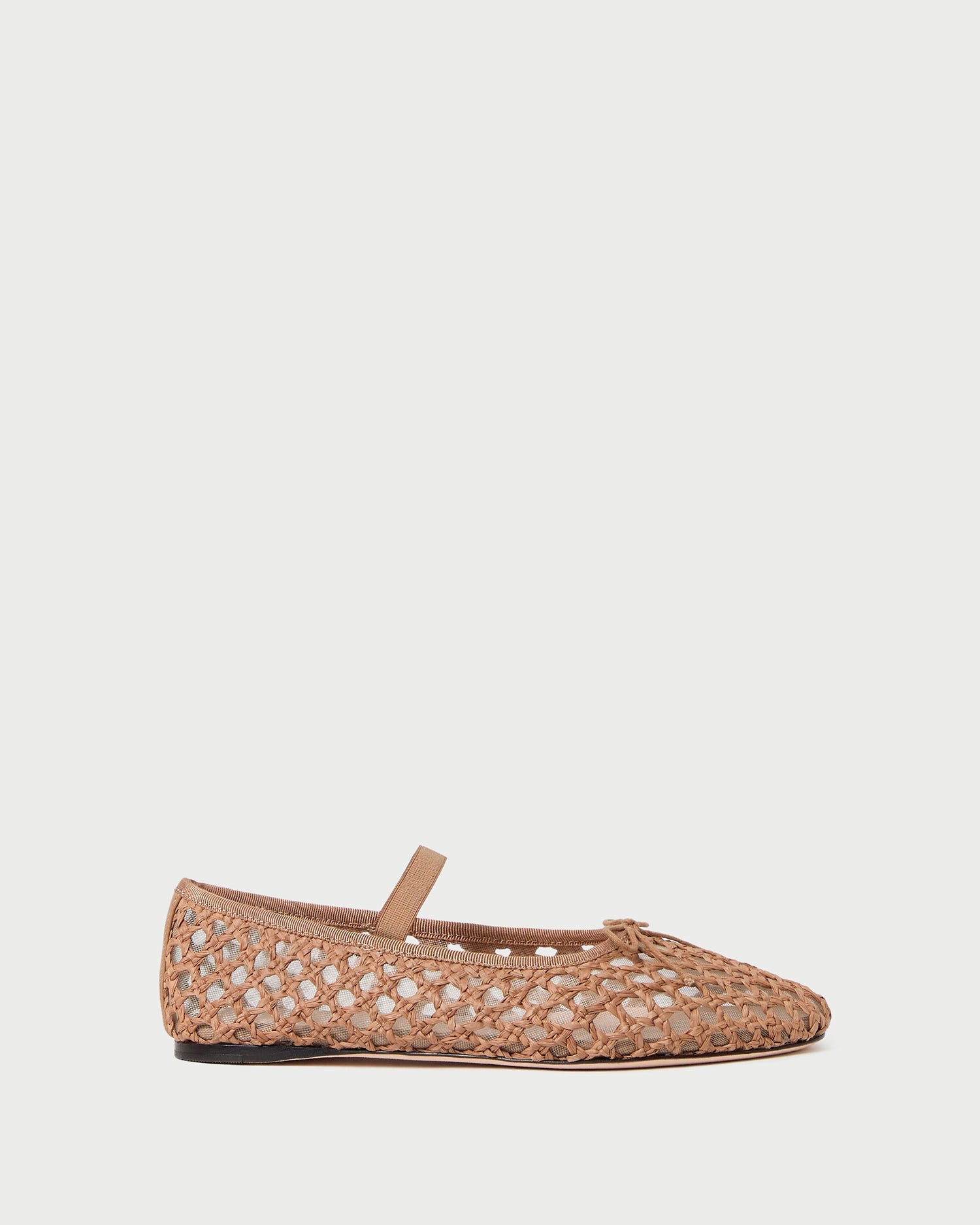 Loeffler Randall / Leonie Brown Crochet Ballet Flat