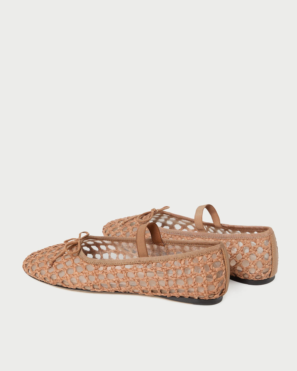 Loeffler Randall / Leonie Brown Crochet Ballet Flat