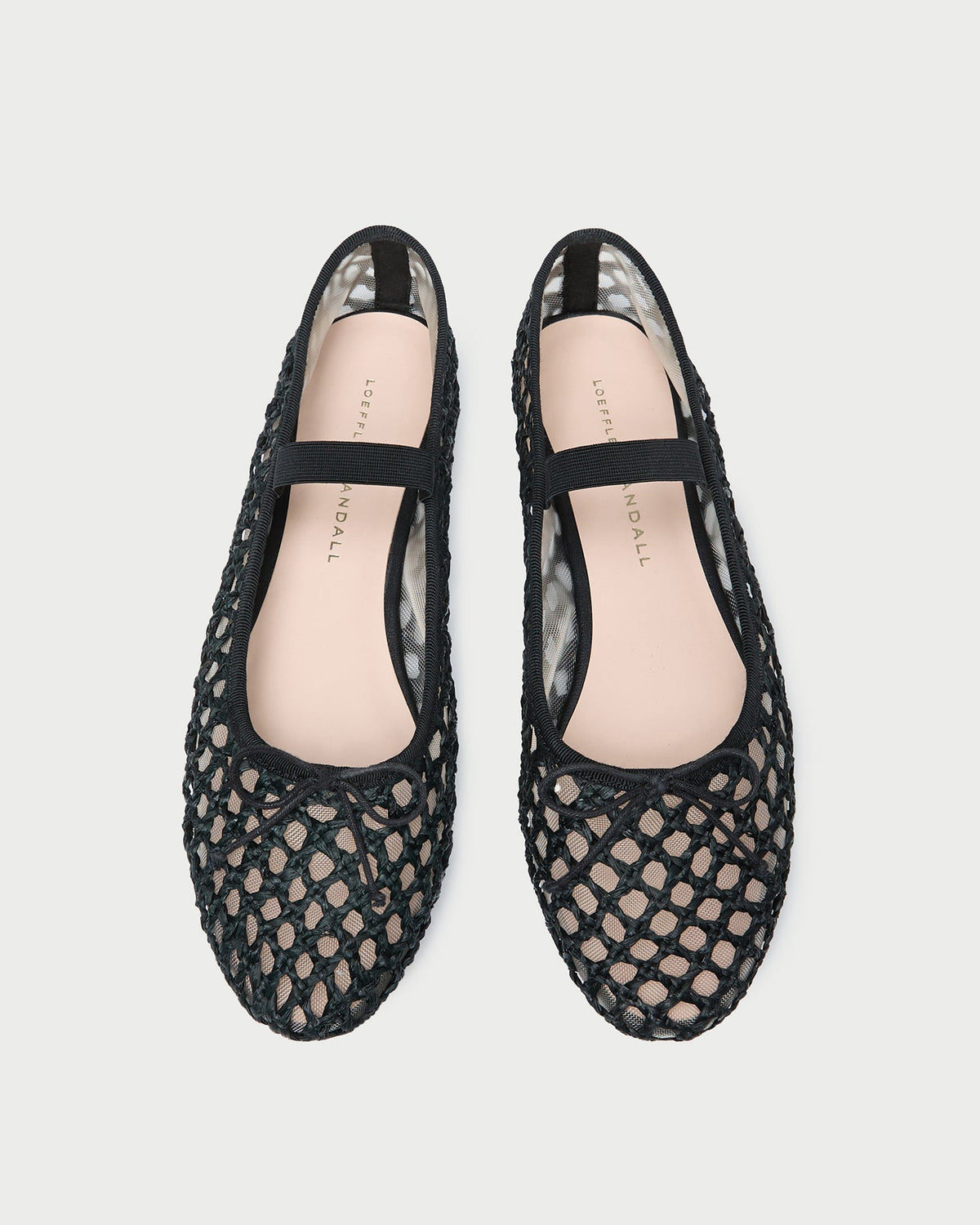 Loeffler Randall / Leonie Black Crochet Ballet Flat