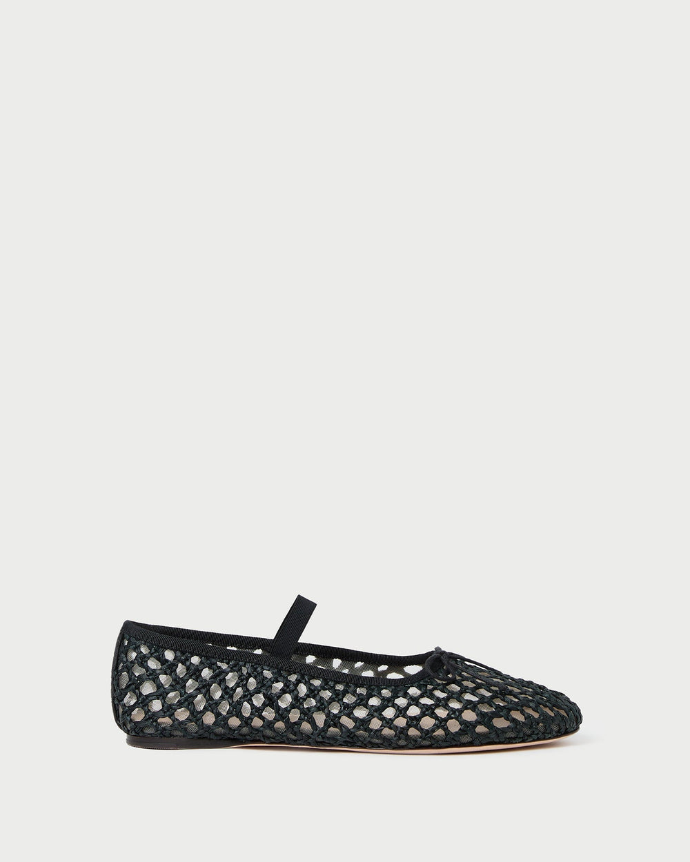 Loeffler Randall / Leonie Black Crochet Ballet Flat