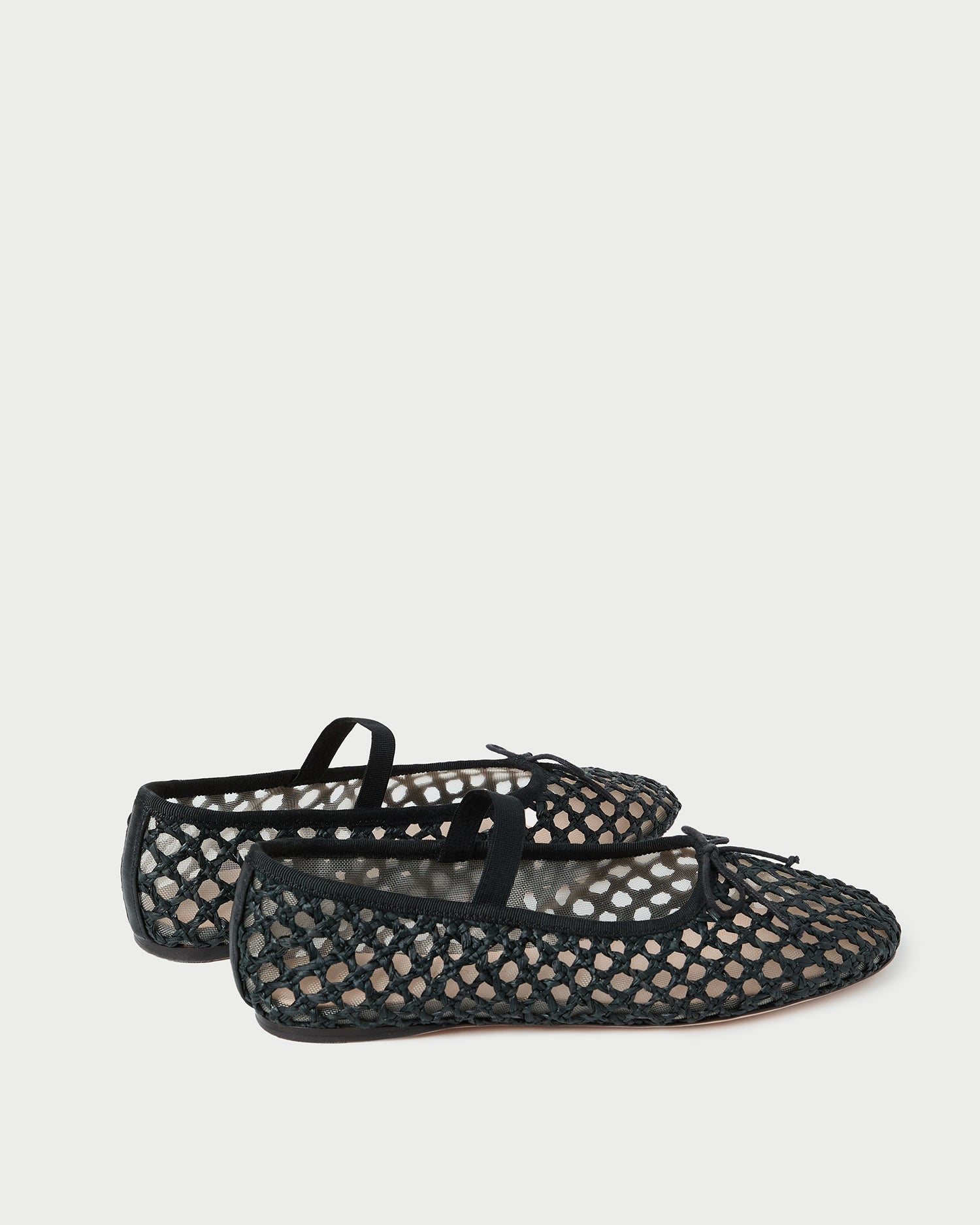 Loeffler Randall / Leonie Black Crochet Ballet Flat