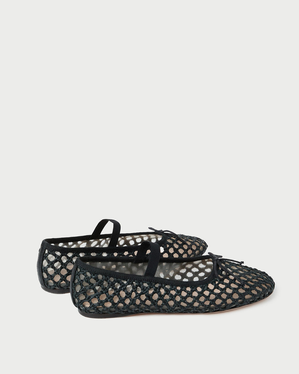 Loeffler Randall / Leonie Black Crochet Ballet Flat
