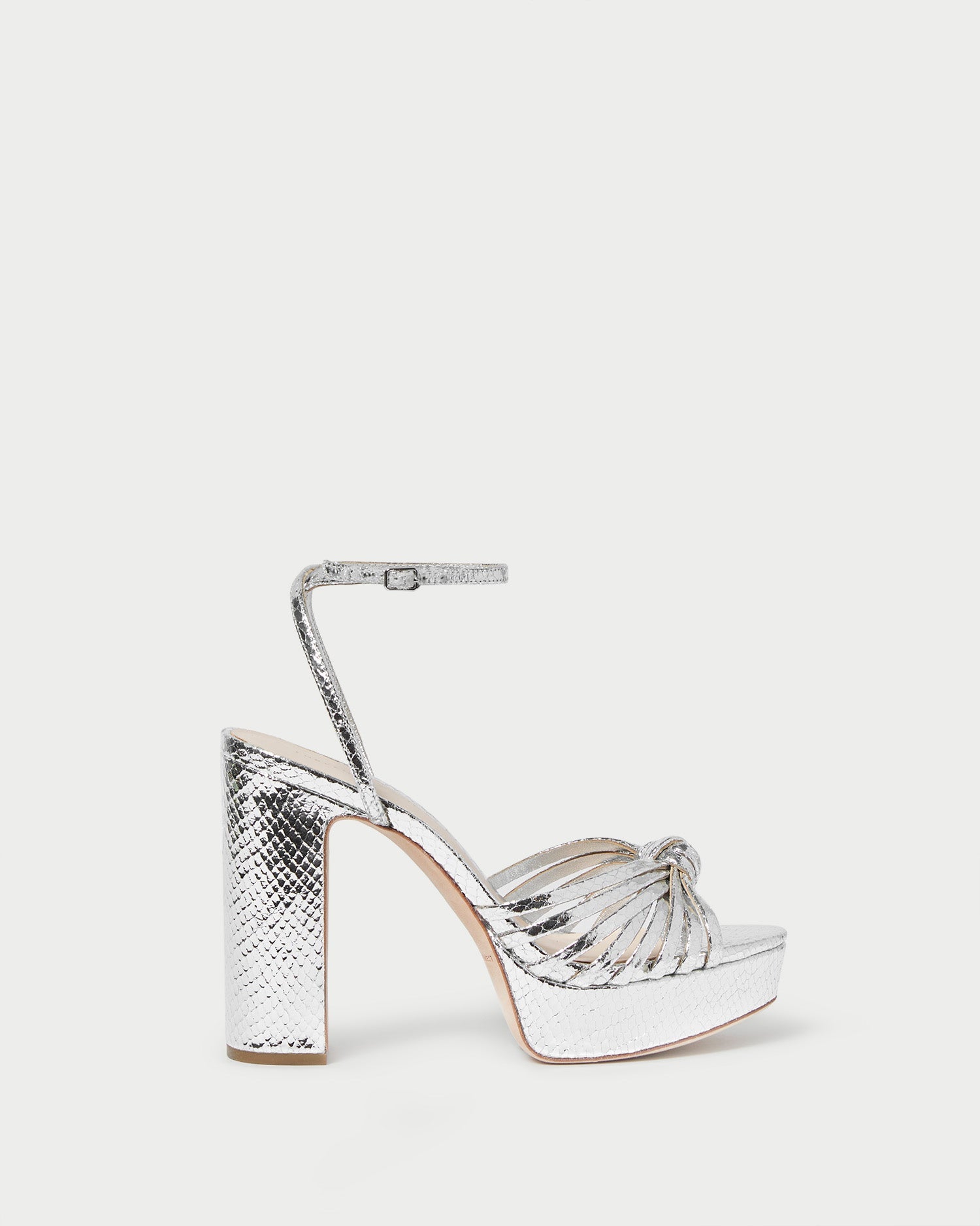 Loeffler Randall / Rivka Silver Knot Platform Sandal