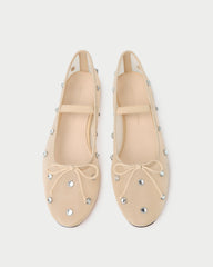 Loeffler Randall / Leonie Caramel/Crystal Ballet Flat