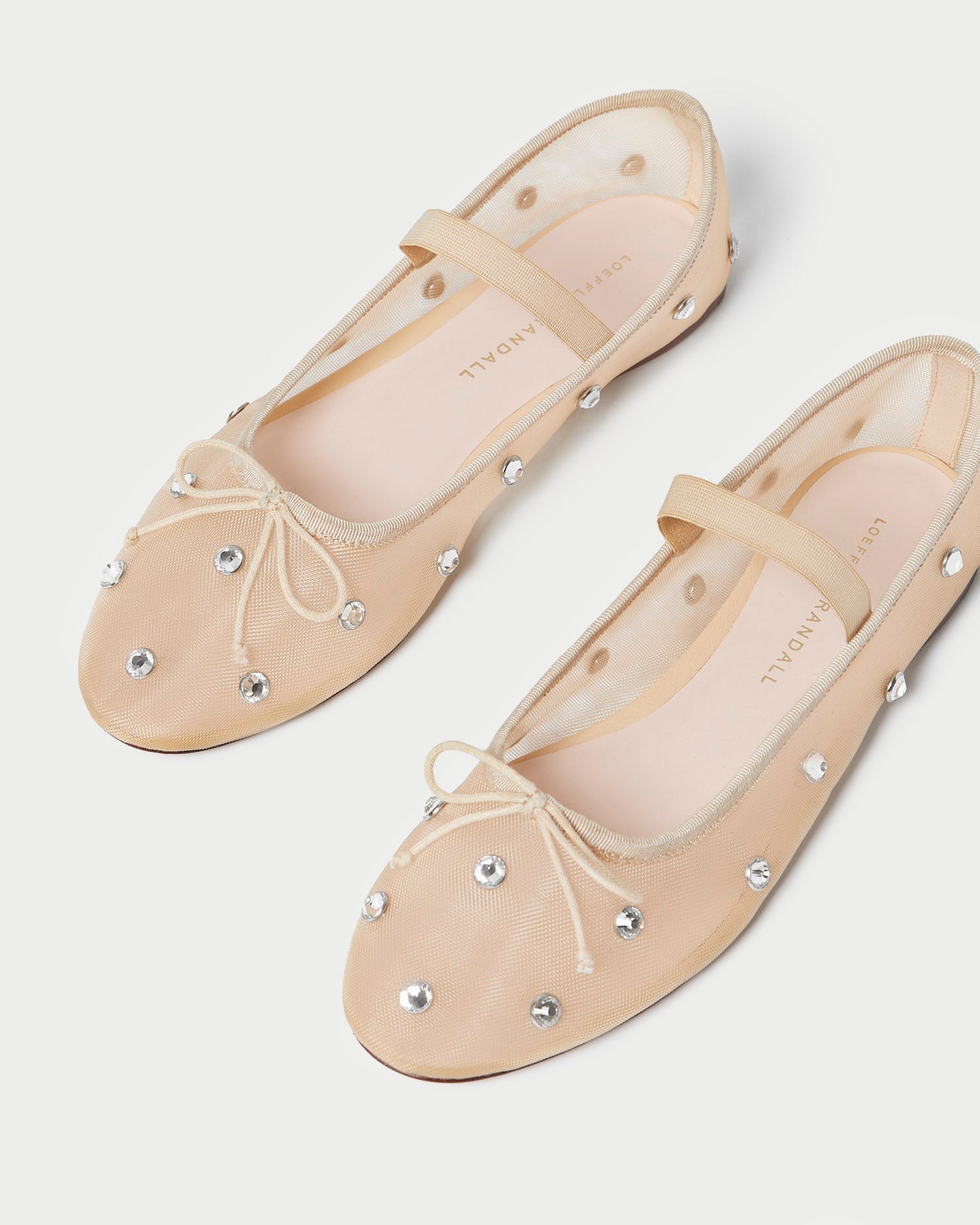 Loeffler Randall / Leonie Caramel/Crystal Ballet Flat