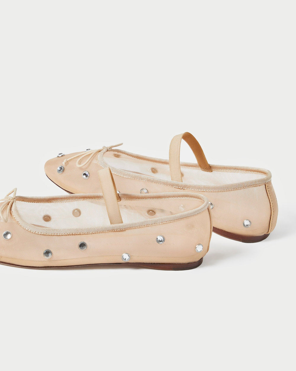 Loeffler Randall / Leonie Caramel/Crystal Ballet Flat