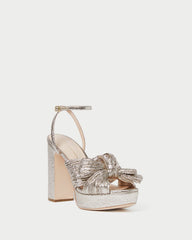 Loeffler Randall / Natalia Champagne Platform Bow Heel