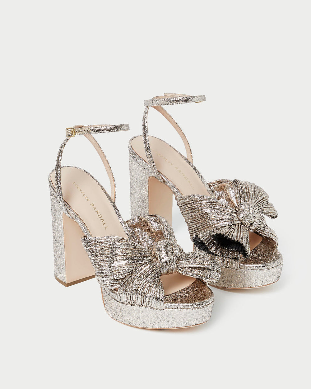 Loeffler Randall / Natalia Champagne Platform Bow Heel