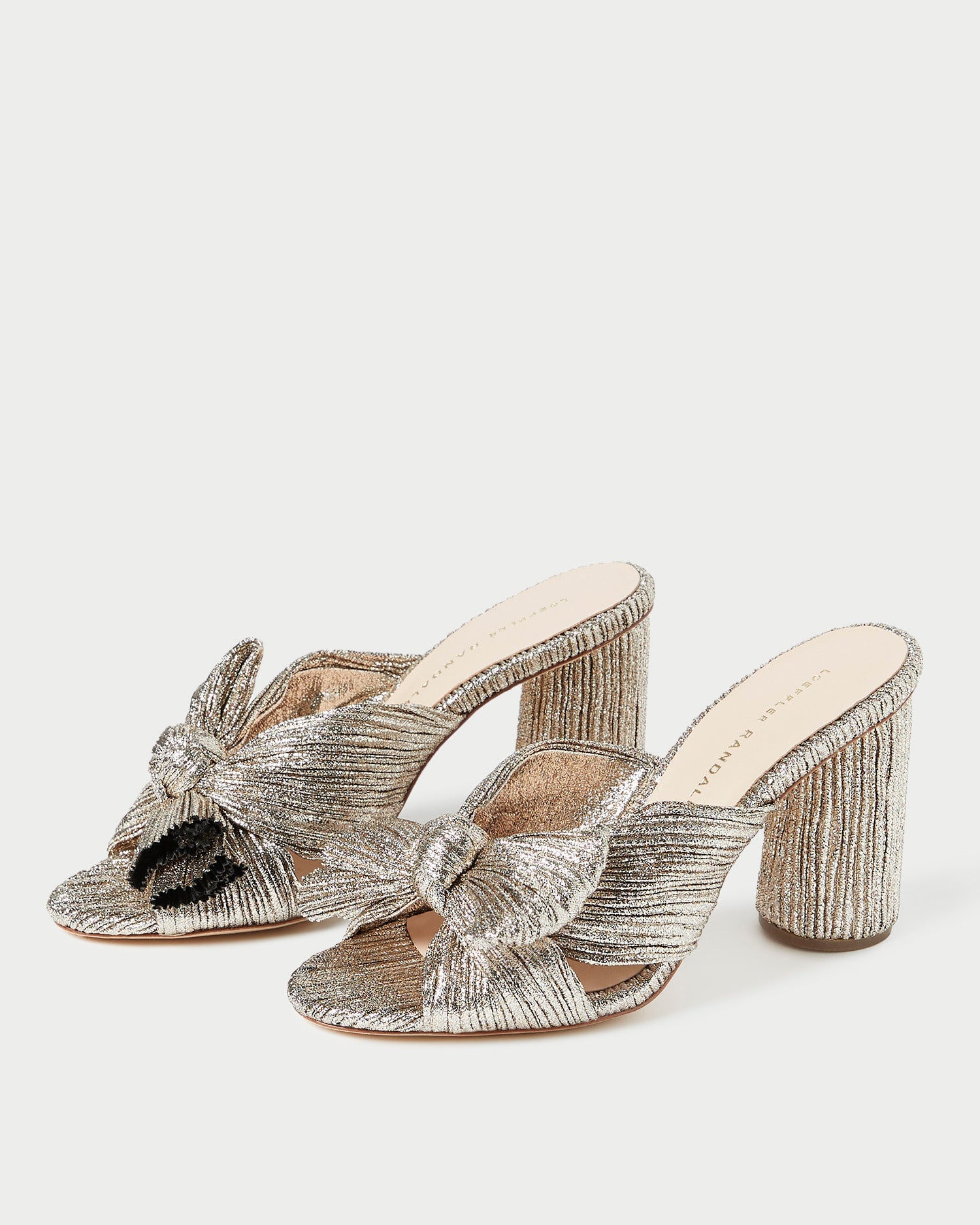 Loeffler Randall / Penny Champagne Pleated Bow Heel