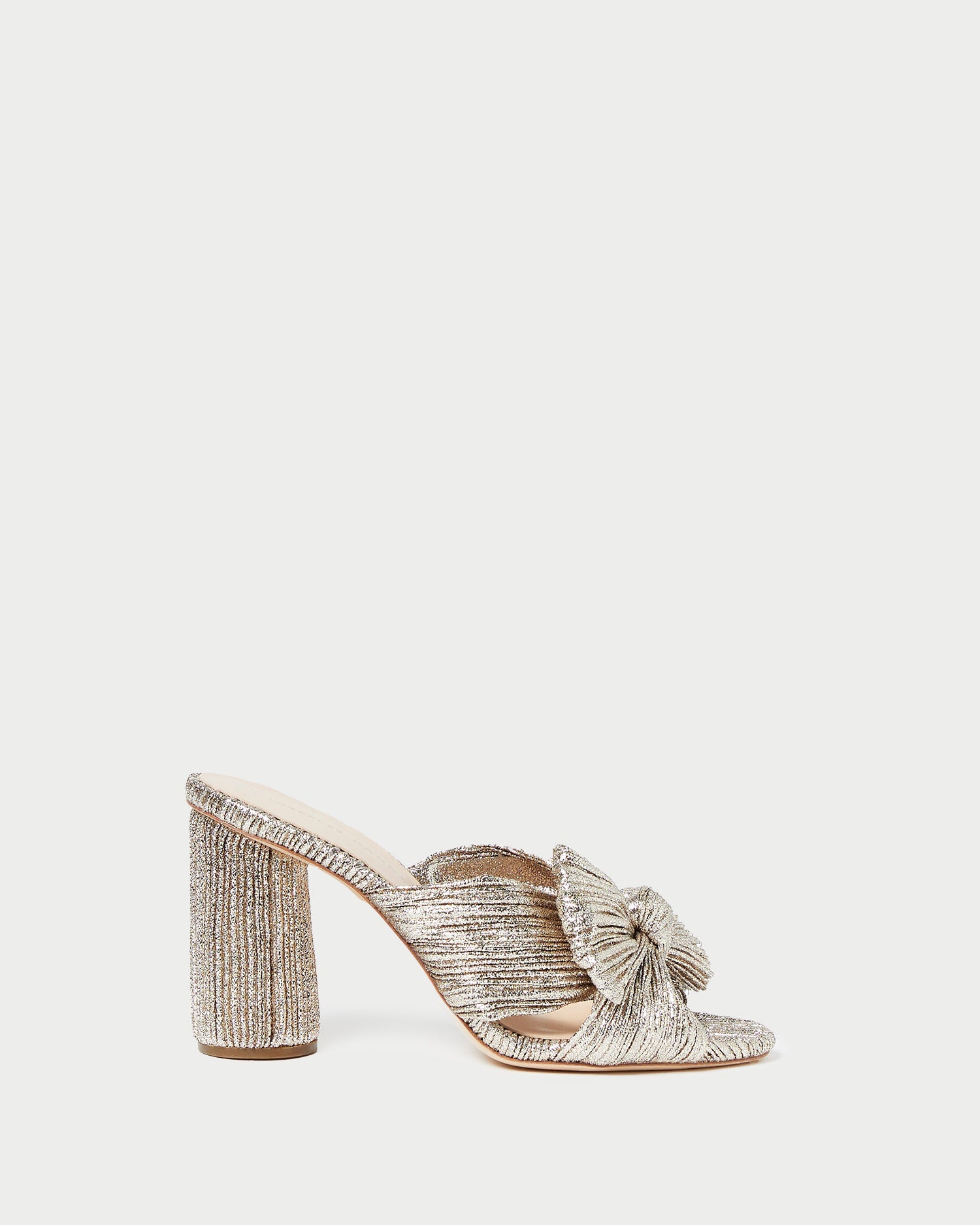 Loeffler Randall / Penny Champagne Pleated Bow Heel