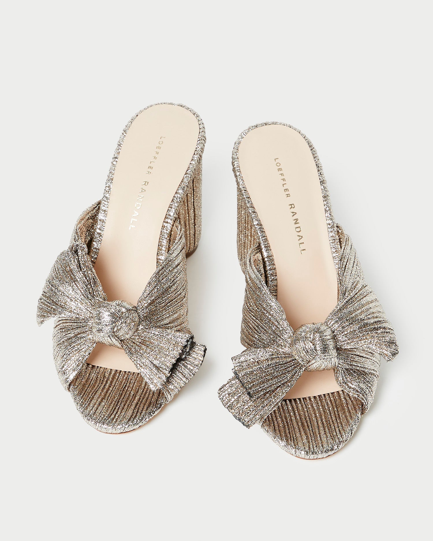 Loeffler Randall / Penny Champagne Pleated Bow Heel