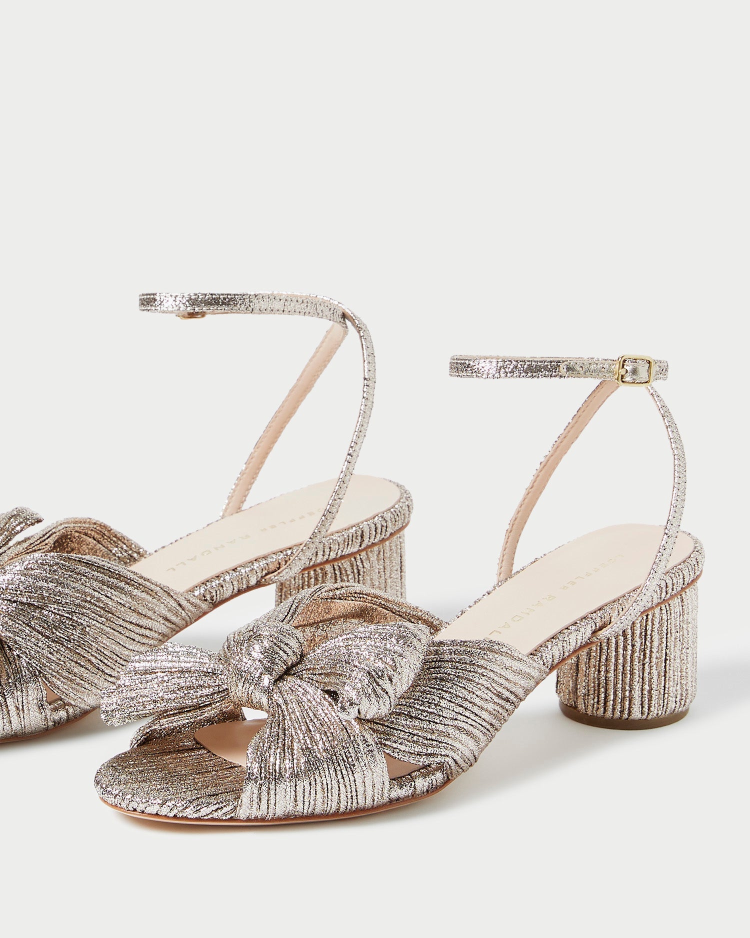 Loeffler Randall / Dahlia Champagne Pleated Bow Heel