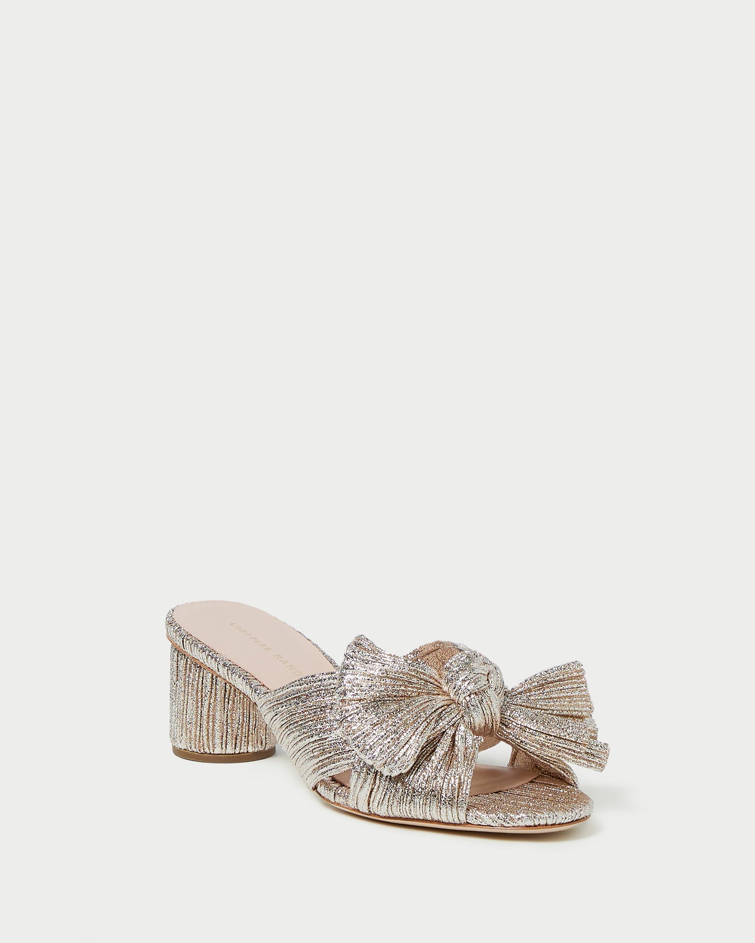 Loeffler Randall / Emilia Champagne Pleated Bow Heel