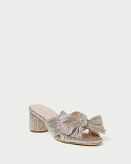 Loeffler Randall / Emilia Champagne Pleated Bow Heel