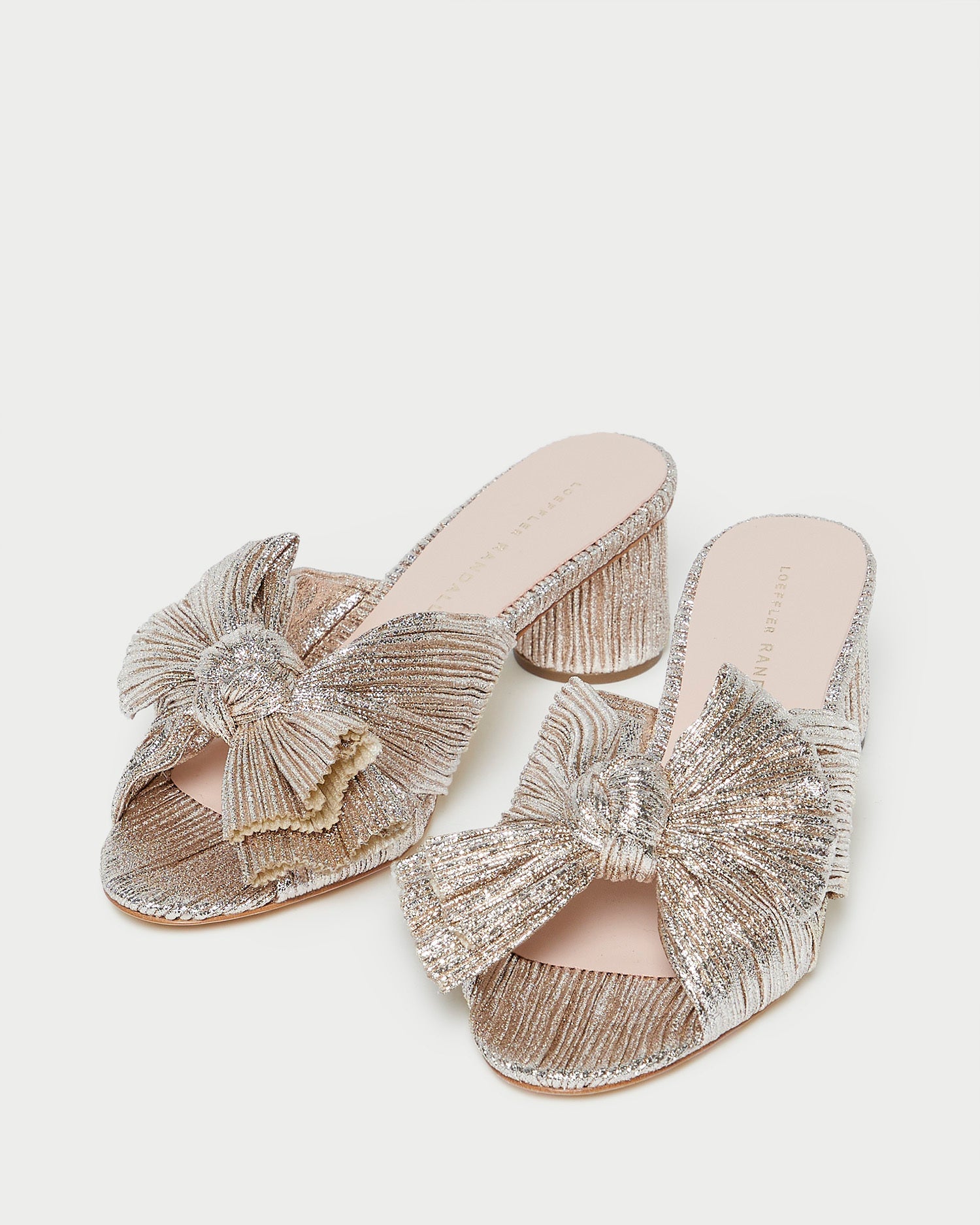 Loeffler Randall / Emilia Champagne Pleated Bow Heel
