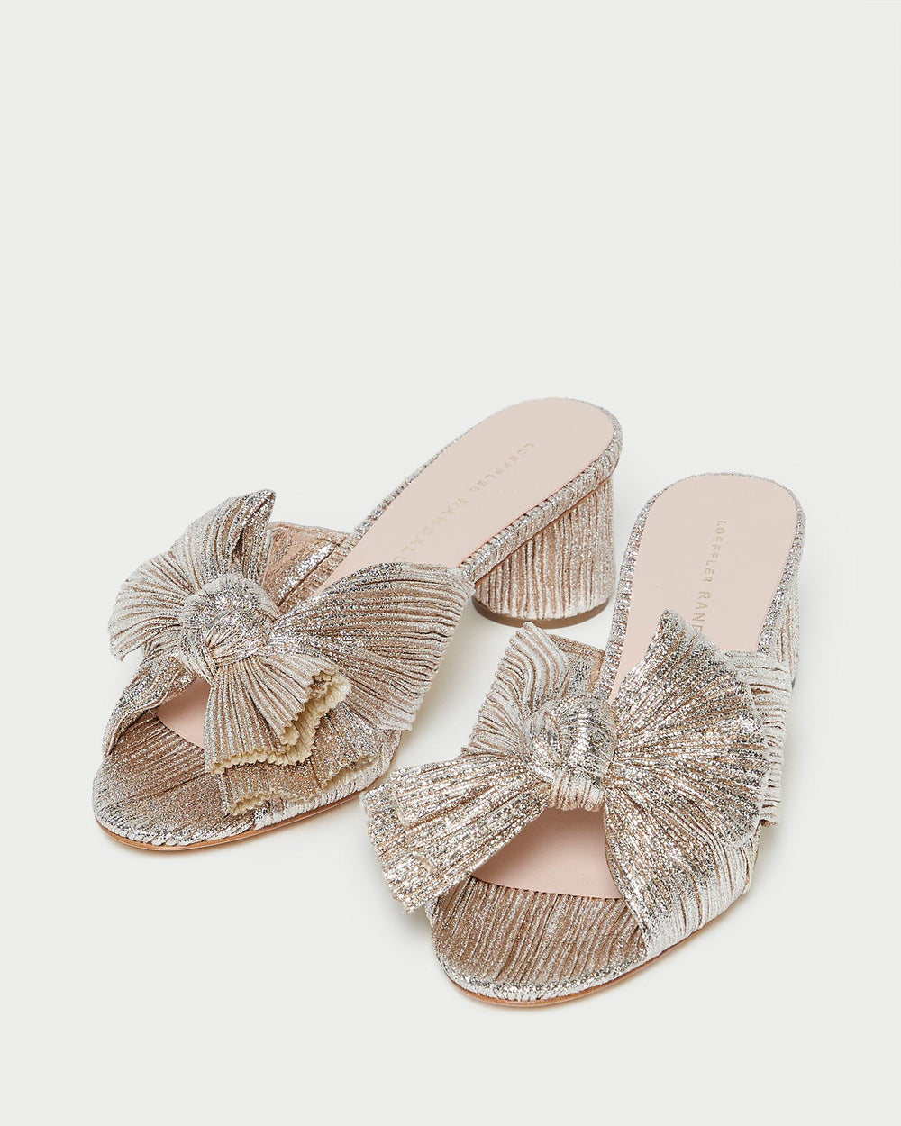Loeffler Randall / Emilia Champagne Pleated Bow Heel