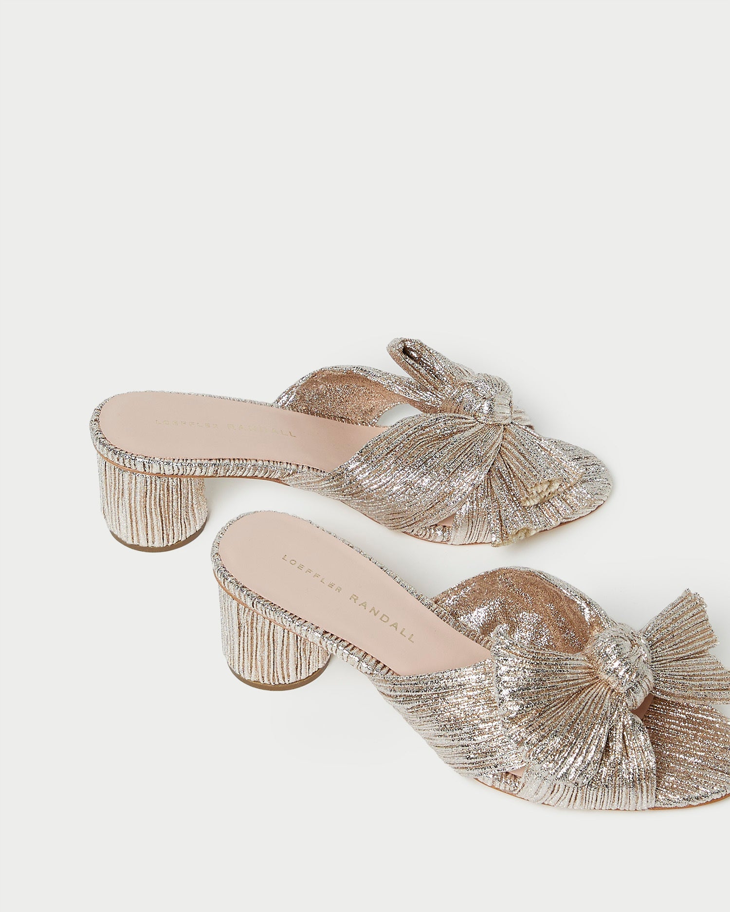 Loeffler Randall / Emilia Champagne Pleated Bow Heel