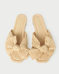 Loeffler Randall / Daphne Natural Bow Slide Sandal