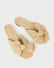 Loeffler Randall / Daphne Natural Bow Slide Sandal