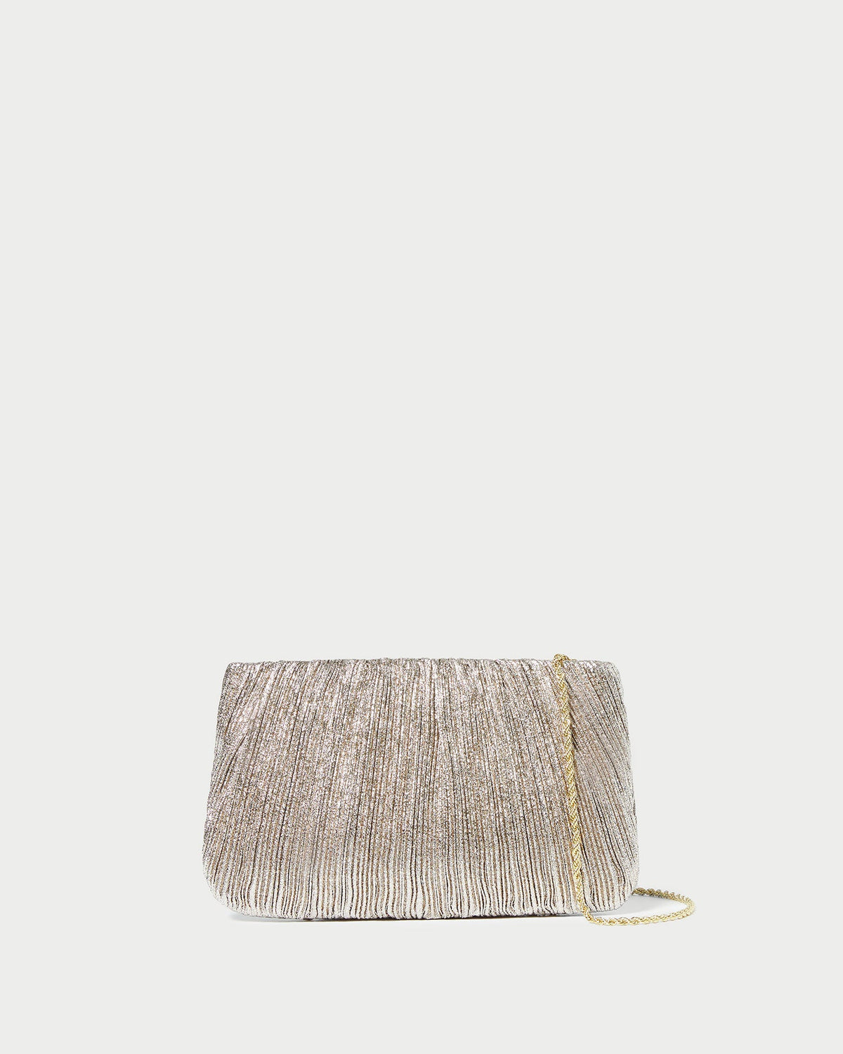 Loeffler Randall / Brit Champagne Flat Pleated Clutch