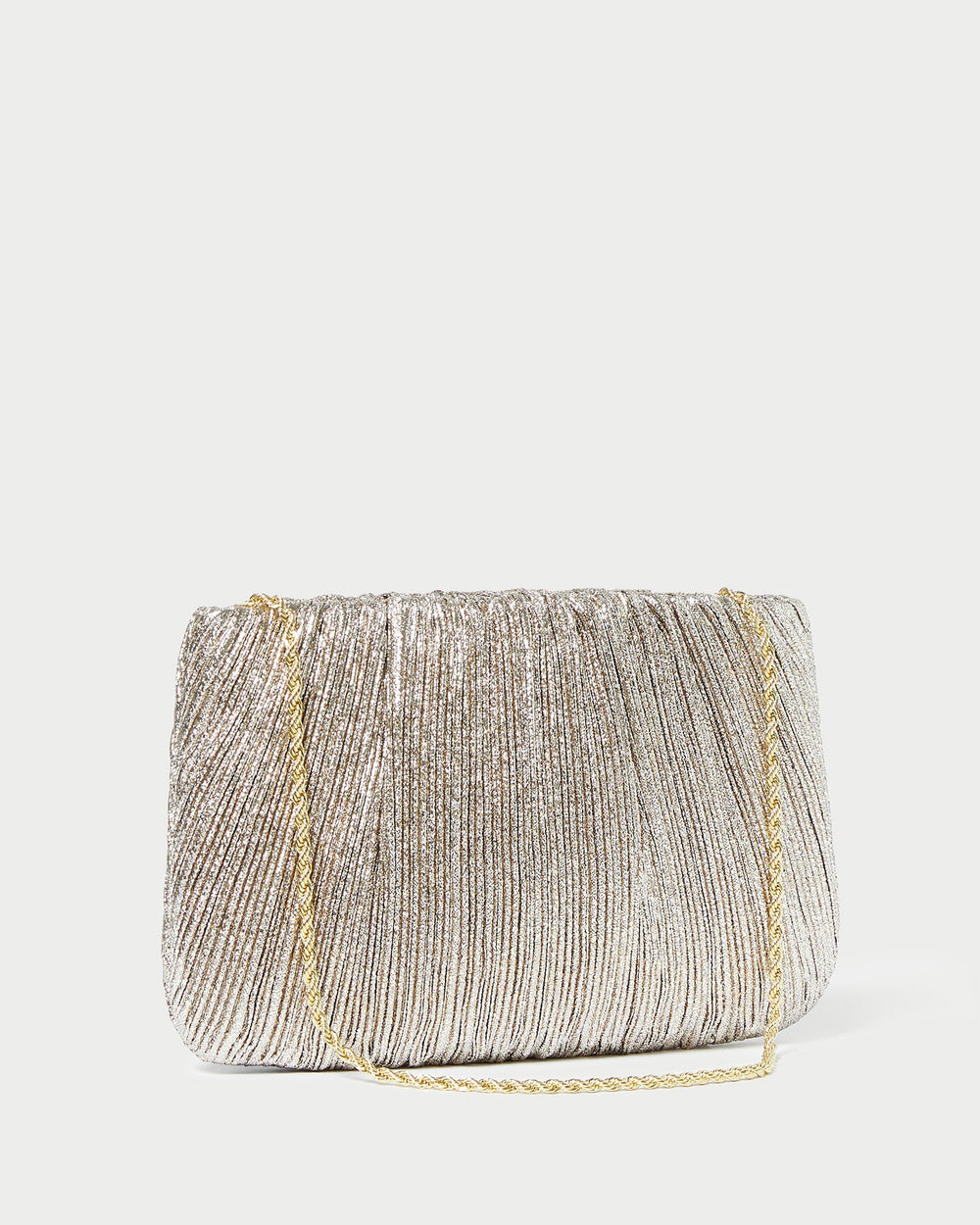 Loeffler Randall / Brit Champagne Flat Pleated Clutch