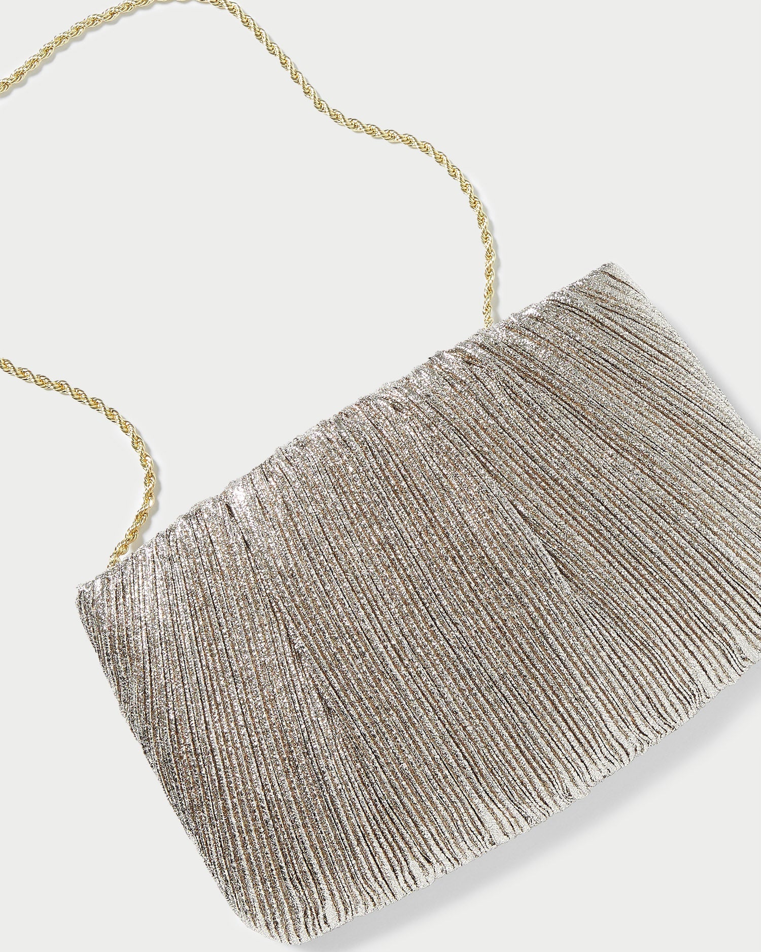 Loeffler Randall / Brit Champagne Flat Pleated Clutch
