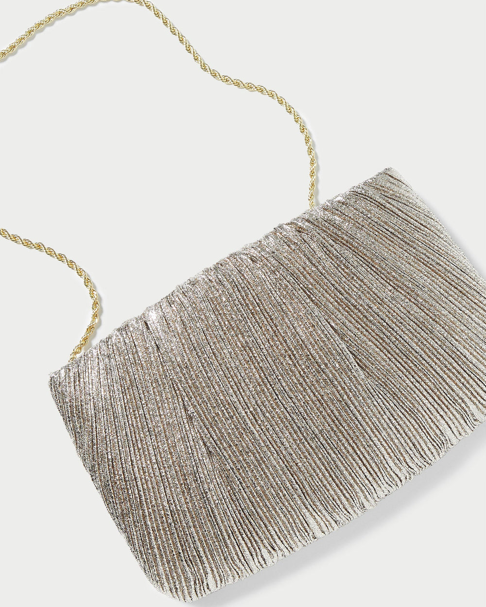 Loeffler Randall / Brit Champagne Flat Pleated Clutch