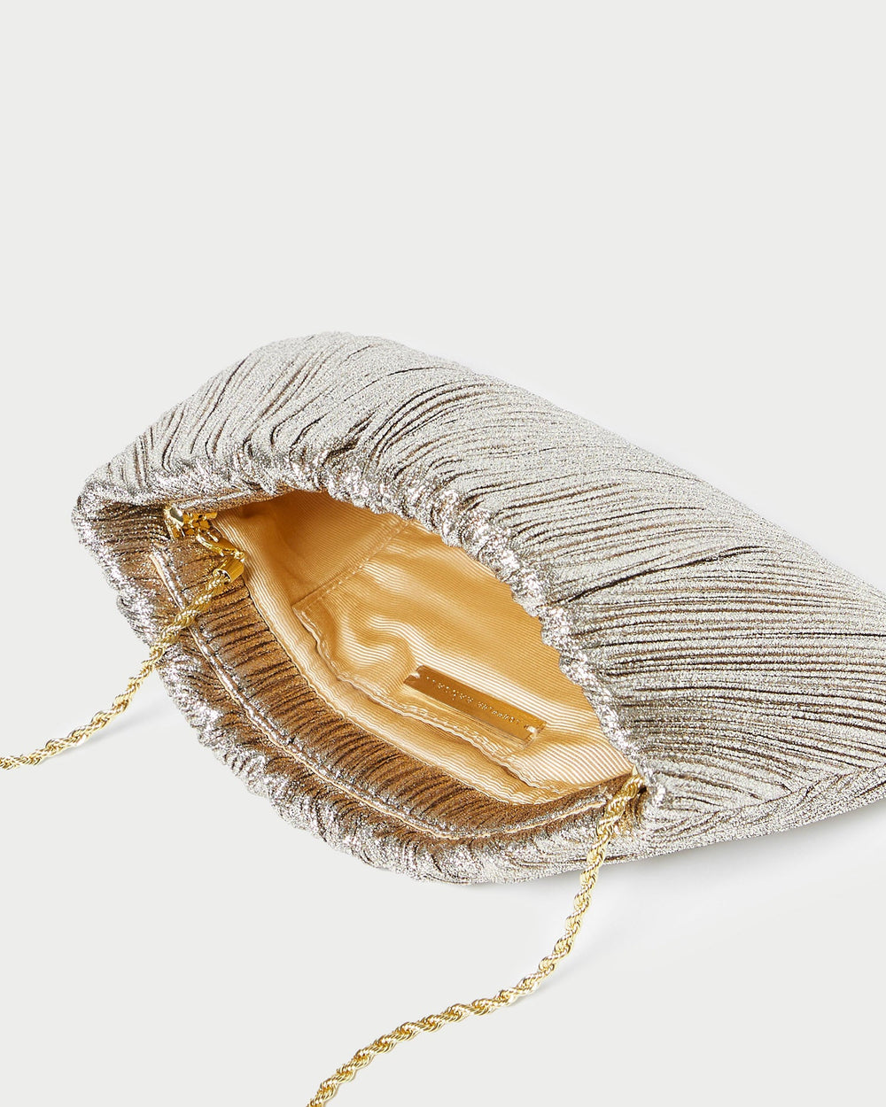 Loeffler Randall / Brit Champagne Flat Pleated Clutch