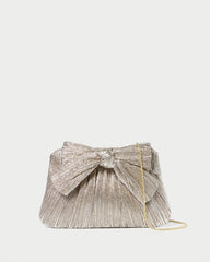 Loeffler Randall / Rayne Champagne Bow Clutch
