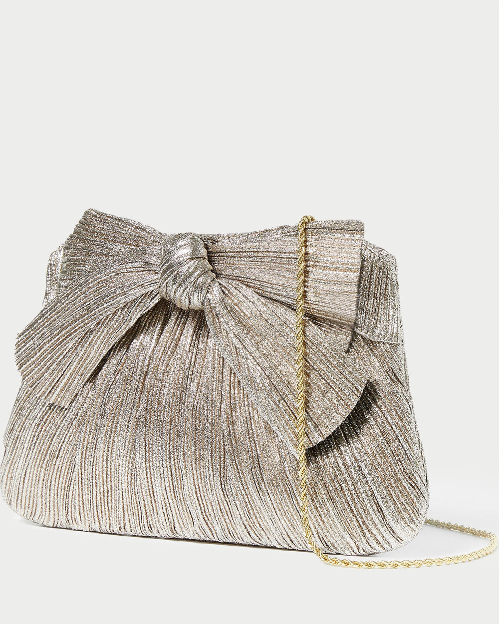 Loeffler Randall / Rayne Champagne Bow Clutch
