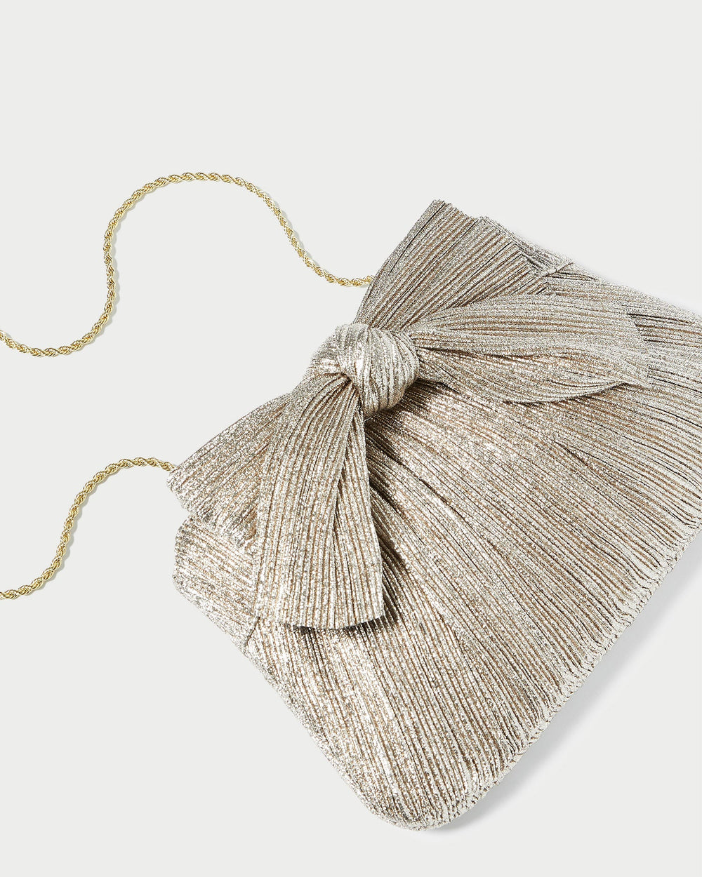 Loeffler Randall / Rayne Champagne Bow Clutch