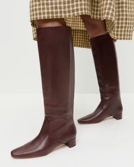Loeffler Randall / Indy Espresso Leather Tall Boot