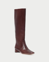 Loeffler Randall / Indy Espresso Leather Tall Boot