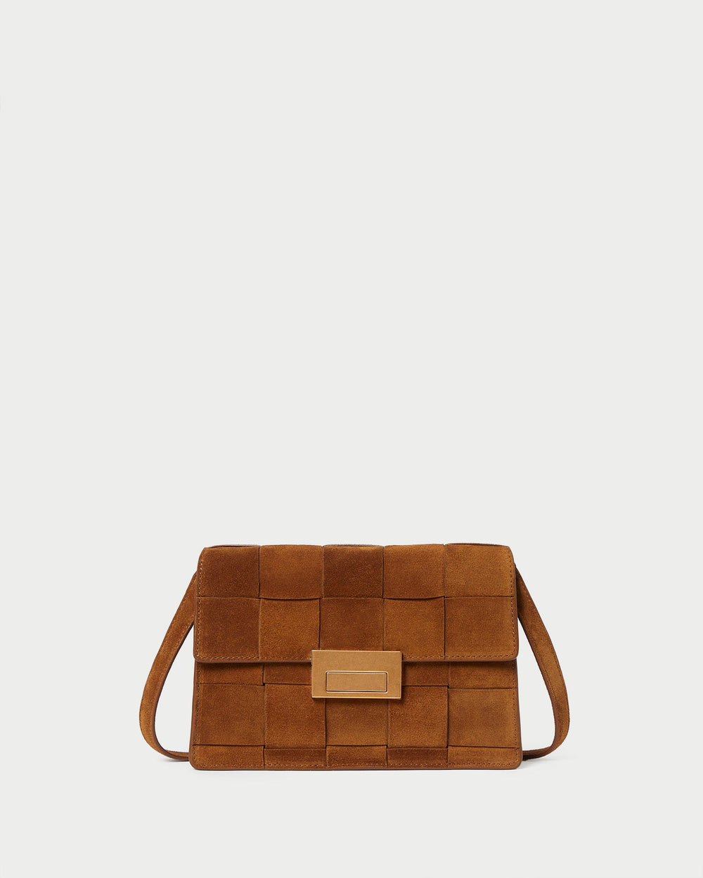 Loeffler Randall / Delphine Cacao Suede Shoulder Bag