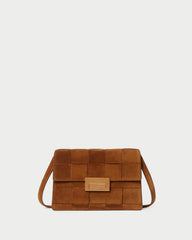 Loeffler Randall / Delphine Cacao Suede Shoulder Bag