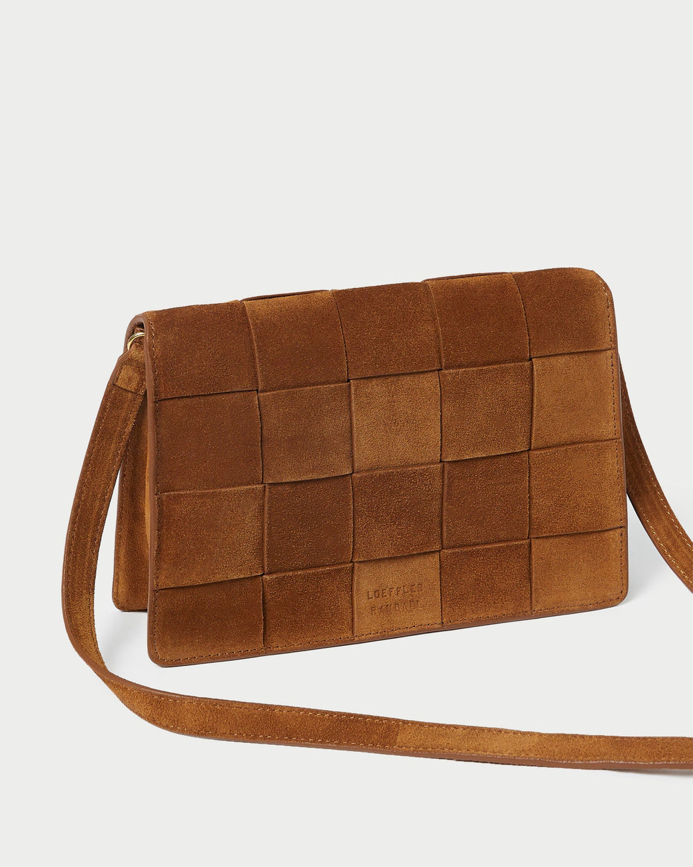Loeffler Randall / Delphine Cacao Suede Shoulder Bag