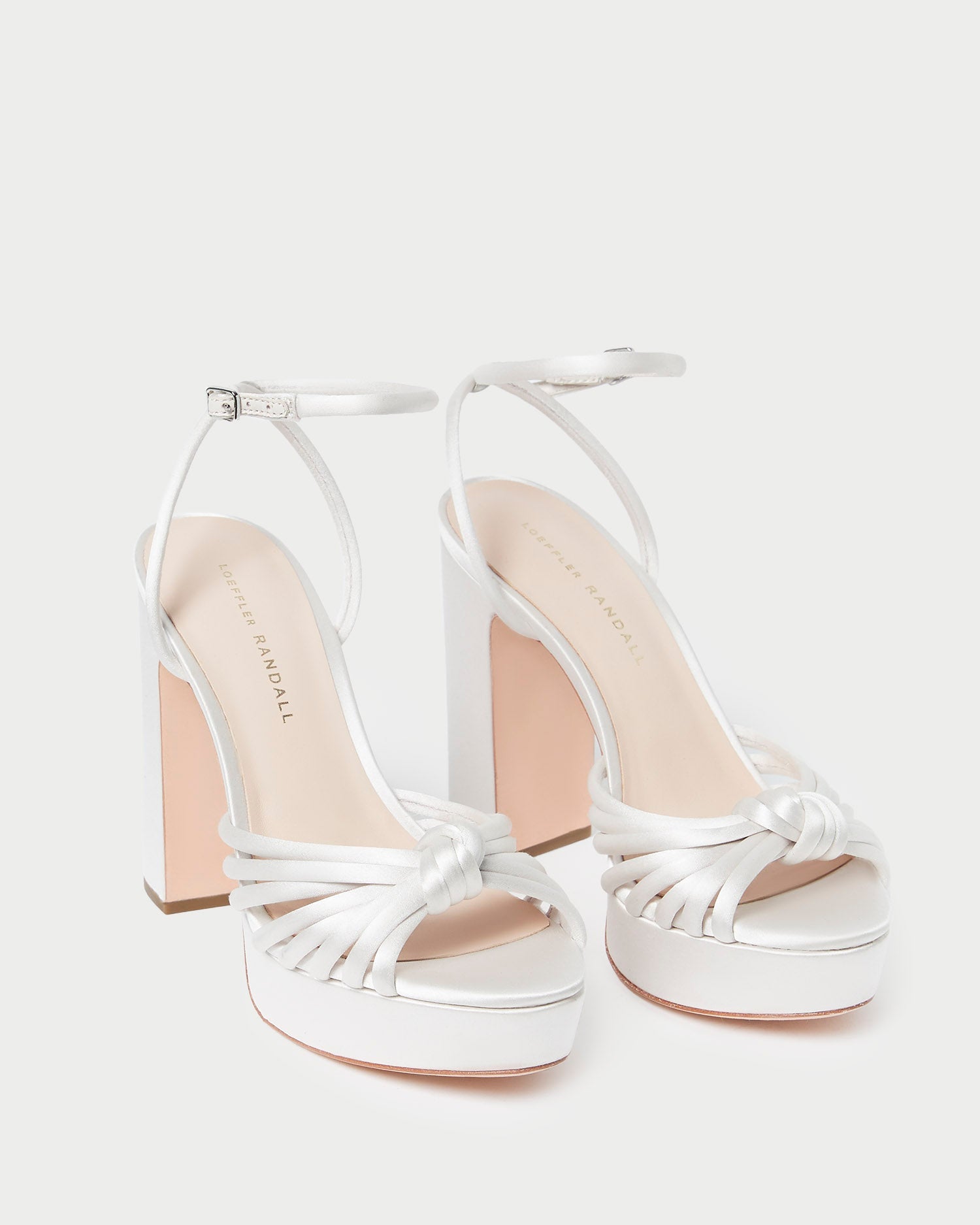 Loeffler Randall / Rivka Cream Knot Platform Sandal