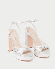 Loeffler Randall / Rivka Cream Knot Platform Sandal