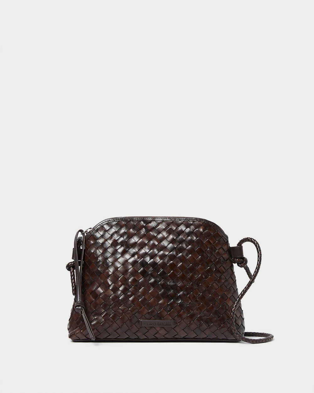 Loeffler Randall / Mallory Chocolate Woven Leather Crossbody