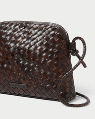 Loeffler Randall / Mallory Chocolate Woven Leather Crossbody