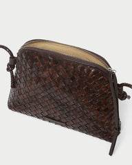 Loeffler Randall / Mallory Chocolate Woven Leather Crossbody