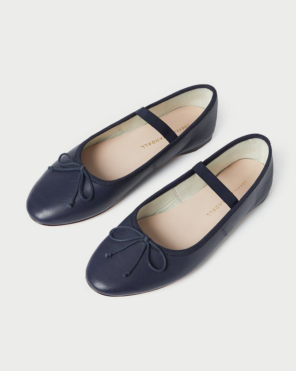 Loeffler Randall / Leonie Navy Leather Ballet Flat
