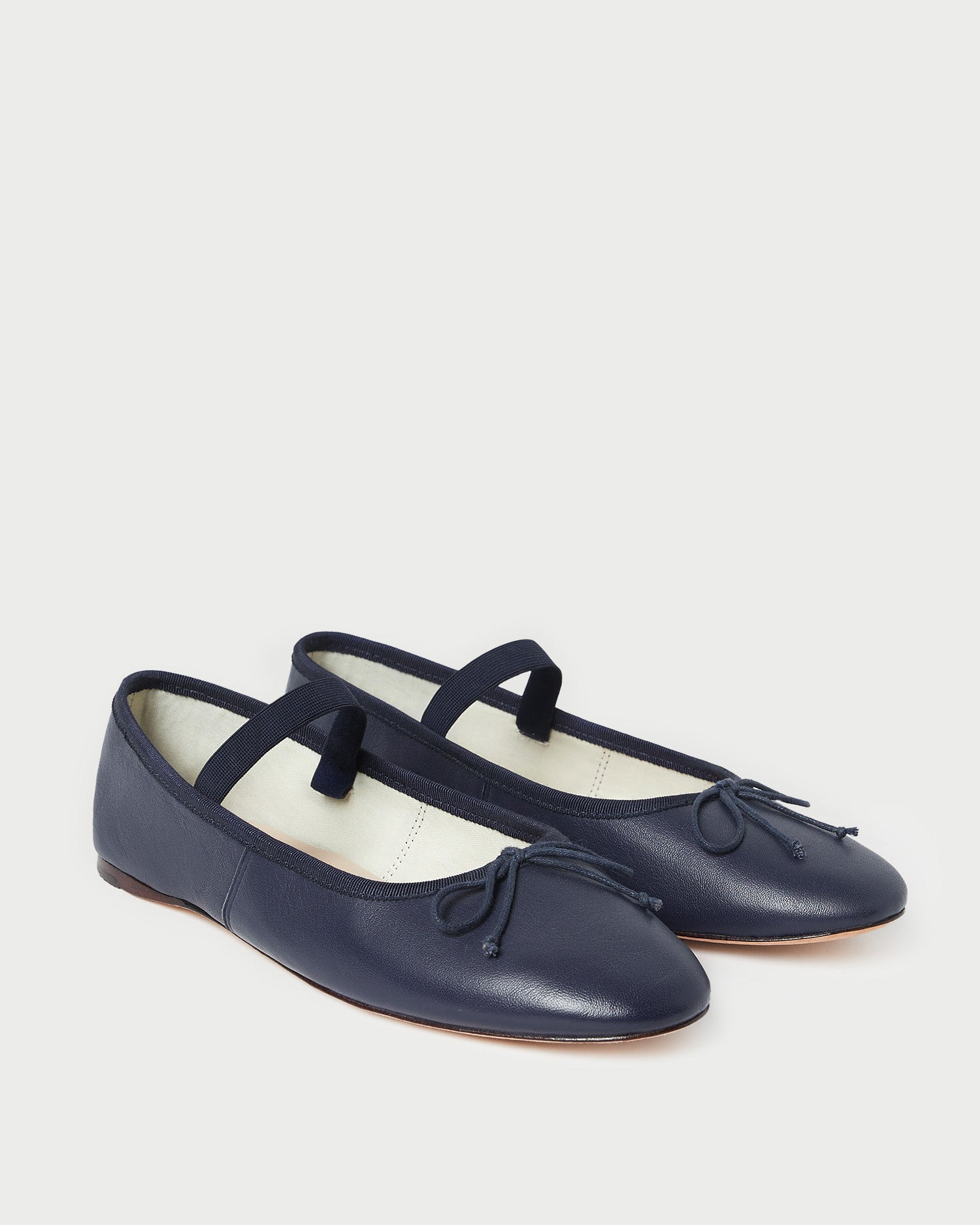 Loeffler Randall / Leonie Navy Leather Ballet Flat