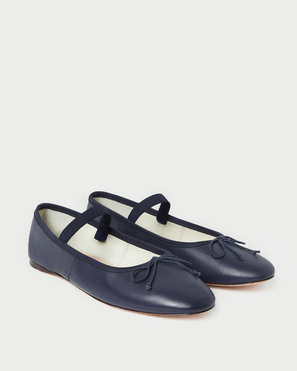 Loeffler Randall / Leonie Navy Leather Ballet Flat