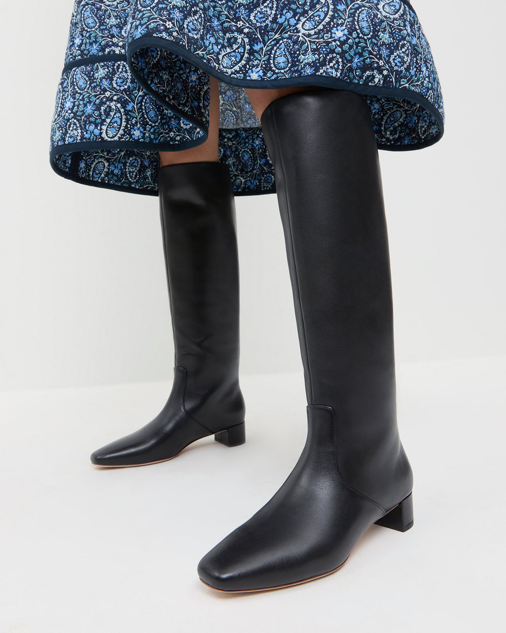 Loeffler Randall / Indy Black Leather Tall Boot