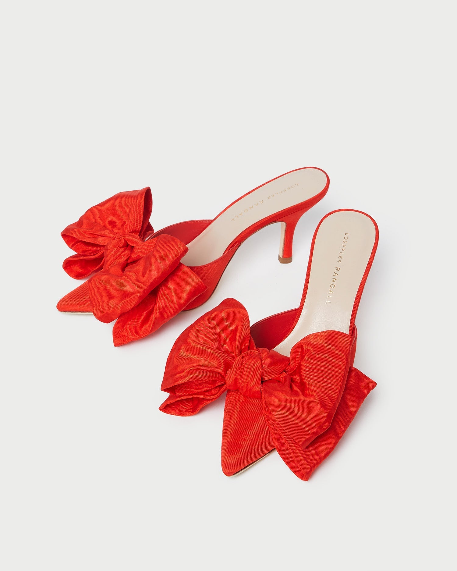 Loeffler Randall / Margot Red Moiré Bow Mule