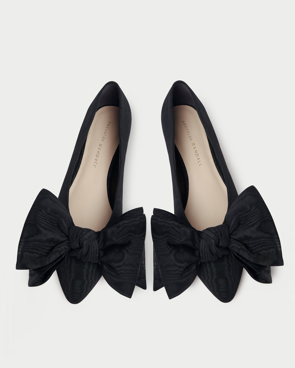 Loeffler Randall / Noa Black Moiré Bow Flat