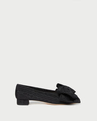 Loeffler Randall / Noa Black Moiré Bow Flat