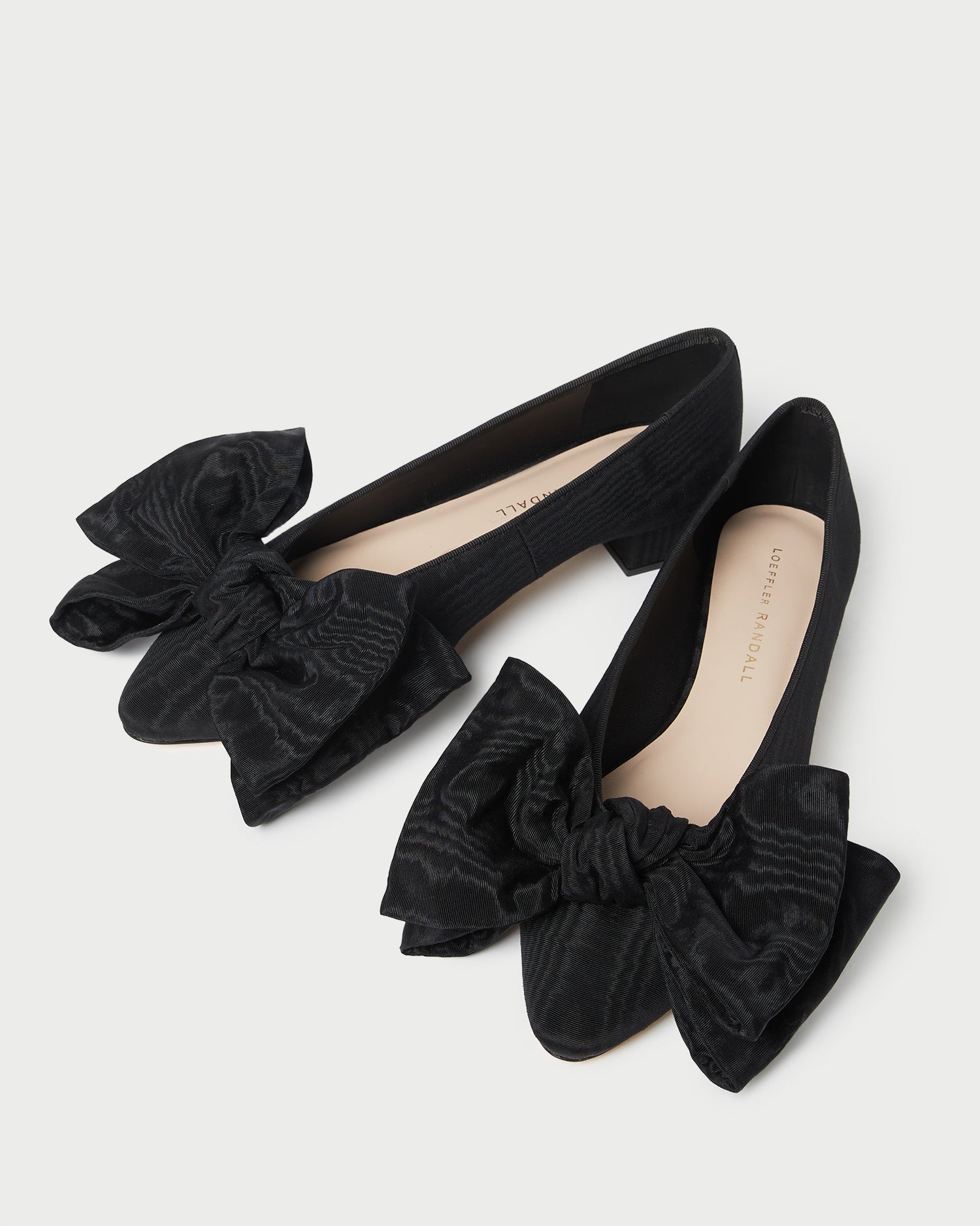 Loeffler Randall / Noa Black Moiré Bow Flat