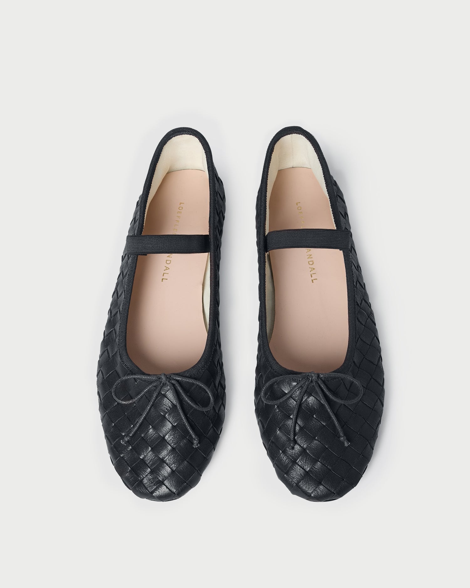 Loeffler Randall / Leonie Black Woven Ballet Flat